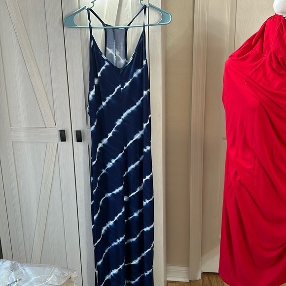 Dresses & Skirts - Blue Tie Dye Sun Dress Sz M